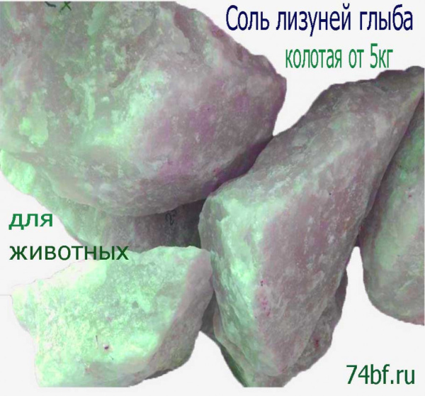 Соль лизунец в глыбах