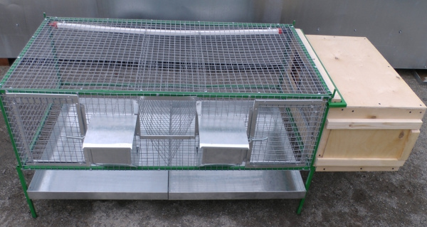 Клетка для кроликов "Любимая-этажерка 4" Клетка для кроликов "Любимая-этажерка 4"