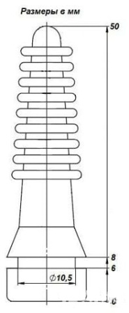 Палец перосъемный 74bf-Белый