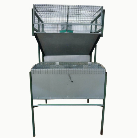 Двухъярусная клетка для кроликов КМОП-2С на 24 кролика